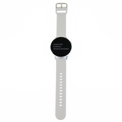 #ad Samsung Galaxy Watch Active2 44mm Cloud Silver SM R820NZSAXAR $33.99