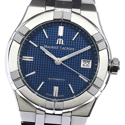 #ad MAURICE LACROIX icon AI6007 SS002 430 1 Date Blue Dial Automatic Men#x27;s 806613 $1157.36