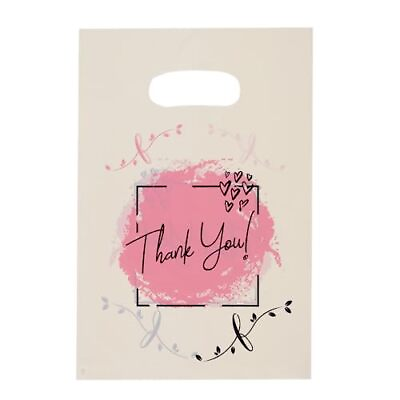 #ad #ad 100 PCS Small Thank You Merchandise Bags Plastic Goodie Bags Party Favor $14.99