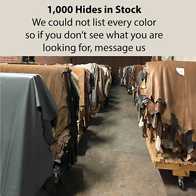 #ad Leather Half Hides various colors and sizes. Approximately 15 SQ 5#x27; x 3#x27; $71.96