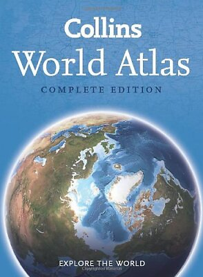 #ad COLLINS WORLD ATLAS: COMPLETE EDITION By Collins Maps Hardcover **Excellent** $32.95