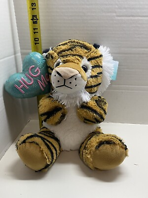 #ad Hug Me Valentines Tiger Plush Stuffed Animal New 12” $10.00