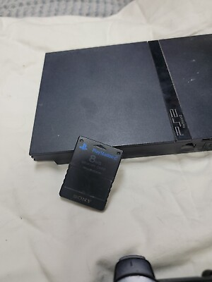 #ad Sony PlayStation 2 Slim Line Version 1 Console Charcoal Black SCPH 70012 $155.00