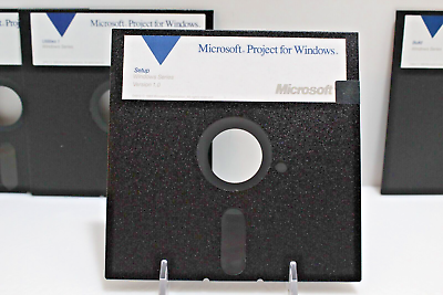 #ad Microsoft Project for Windows; 5 1 4 Floppy Disks 1989 $39.99