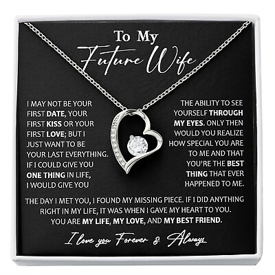 To My Future Wife Necklace Valentine Gift For Her Birthday Gift $26.99