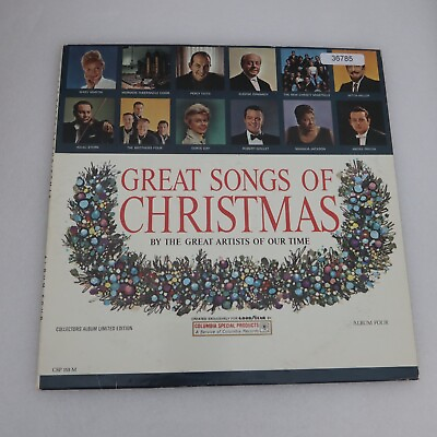 #ad Various Artists Great Songs Of Christmas Album Four Goodyear LP Vinyl Record A $9.77