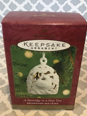 #ad Hallmark Keepsake Ornament A Partridge In A Pear Tree Bell 2001 $11.50
