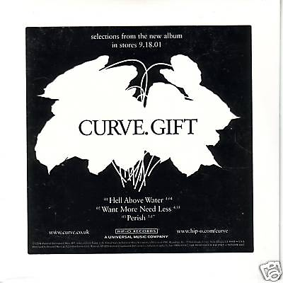 #ad CURVE Gift Ultra Rare 3TRX SAMPLER PROMO CD SEALED 2001 $14.99