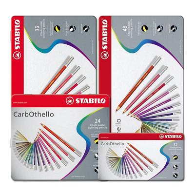 #ad Stabilo CarbOthello Artist Pastel Chalk Colouring Pencils 12 24 36 48 60 GBP 96.99