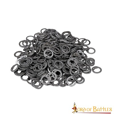 #ad Loose Steel Flat Round Rings with Dome Rivets DIY Chainmail Armor Set of 1 Kg $49.99