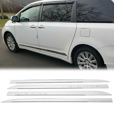 #ad For Toyota SIENNA 2011 2020 ABS outside door body side molding chrome trim $56.10