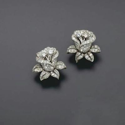 #ad 925 Sterling Silver Rose Flower Handmade Stud Earrings Solid Jewelry Women $94.99