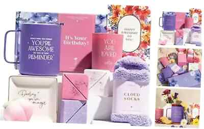 #ad Birthday Gifts for Women Gift Baskets Unique Spa Gifts for Female Best Purple $29.03