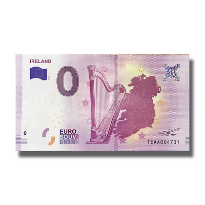 #ad Euro Souvenir Ireland 2018 TEAA Harp Banknote Schein $11.00