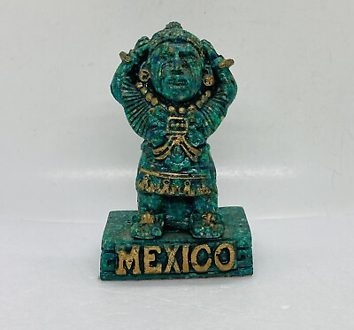 #ad Rare Mayan Aztec Xipe Totec God Figurine Statue Pottery Stone Mexico Art 11 $62.22
