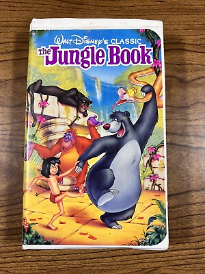 #ad Disney Jungle Book VHS Video Tape Black Diamond Classic VTG Clamshell Case RARE $4.87