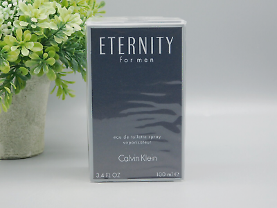 #ad Eternity For Men by Calvin Klein Eau de Toilette Spray 3.4 oz New In Box $31.98