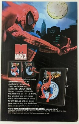 #ad Marvel Collector#x27;s Club Spider Man Print Ad Poster Art PROMO Original McFarlane $4.99