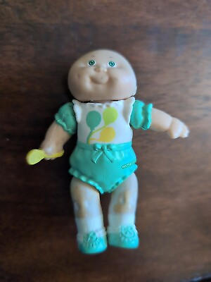 #ad 1984 Cabbage Patch Kids 3.5quot; Poseable Figure Bald with Spoon $8.00