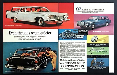 #ad 1960 Plymouth Dodge Dart Valiant Wagon photo quot;Built for Parentsquot; 2 page print ad $11.99