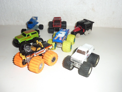 #ad 7 Vintage Assorted Monster Truck Toys Matchbox Hot Wheels Road Champs Other S53 $6.85