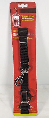 #ad Dog It Car Safety Belt Universal Attachment Black For Small Medium amp; Large Dogs $7.90