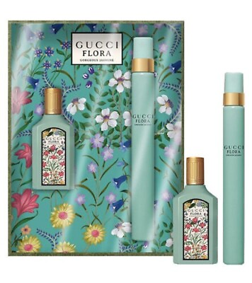 Gucci Mini Flora Gorgeous Jasmine Perfume travel Set 5ml Splash 10ml Spray $54.85
