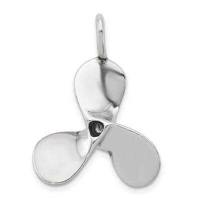 #ad Sterling Silver 3D Antiqued Large Boat Propeller Charm 1 x 1.2 in $51.04