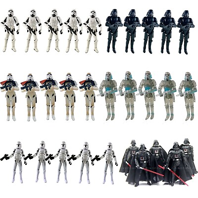 #ad Lot 5 10 Star Wars 3.75quot; Stormtroopers Sandtrooper OTC Clone Trooper Vader $24.69