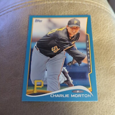#ad Charlie Morton Topps 2014 Blue Parallel 219 Pirates Atlanta Braves 🔥 $4.98
