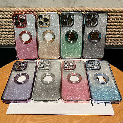 #ad #ad For iPhone 14 13 Pro Max 12 11 XS XR 8 7Plus Bling Plating Shockproof Case Cover $7.28