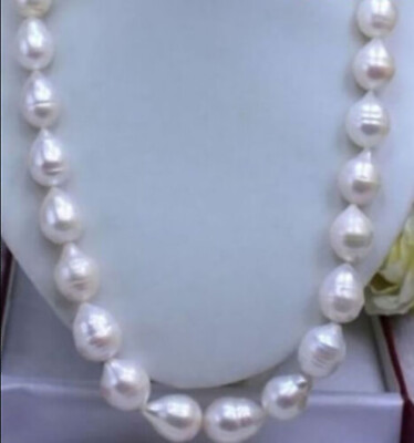 #ad HUGE AAA 11 12 MM WHITE AKOYA BAROQUE PEARL NECKLACES 14 36 INCHES $11.39
