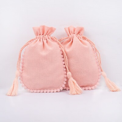 #ad 200Pcs Wedding Party Favor Drawstring Bag Cotton Jewelry Candy Gift Pouch 3x4quot; $159.00