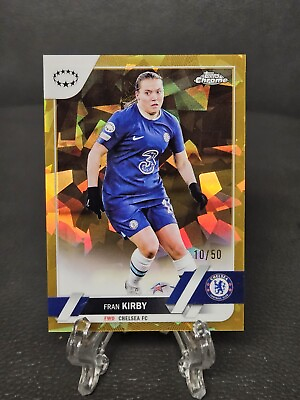 #ad Topps UEFA Champions League Women Sapphire 2023 Fran Kirby Gold 50 Chelsea $29.99