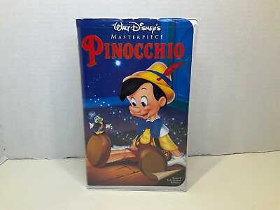 #ad 1993 Walt Disney Black Diamond Classic Edition quot;Pinocchioquot; VHS #239 Great Play $918.75