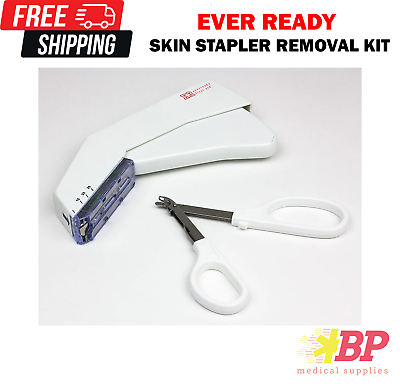 #ad Ever Ready First Aid Sterile Disposable Medical Skin Stapler w Staples amp; Remover $10.95