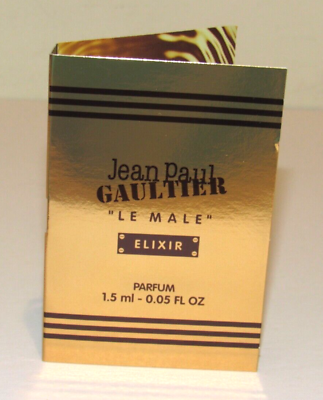 #ad Le Male Elixir Jean Paul Gaultier Parfum 0.05 Oz 1.5 mL Sample Pure Perfume Men $15.90