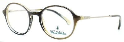 #ad BROOKS BROTHERS BB2012 6061 Olive Mens Round Full Rim Eyeglasses 47 19 135 B:40 $59.99