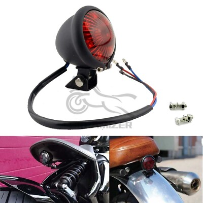 #ad Motorcycle LED Rear Tail Light Brake Lights For Harley Cafe Racer Bobber Chopper $12.02