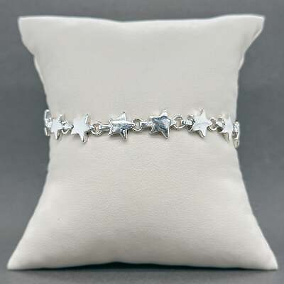 #ad Estate Tiffany amp; Co. Sterling Silver Star Link Bracelet $376.97
