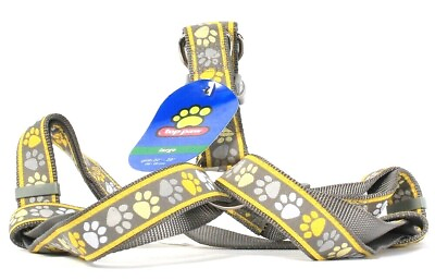 1 Count Top Paw Large Girth 22quot; To 39quot; Paws Gray amp; Yellow Adjustable Harness $27.99