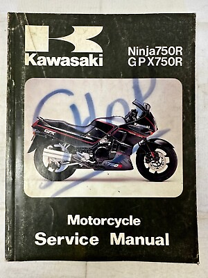 #ad Kawasaki 1987 Ninja750R GPX750R ZX750 F1 Service Manual 99924 1079 01 $34.00