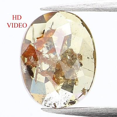 #ad 0.69 Ct Natural Loose Diamond Oval Diamond Yellow Diamond N1051 $110.00