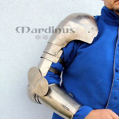 #ad Medieval Knight Pair Of Arm Guard With Shoulder Armor Pauldrons Set $169.99