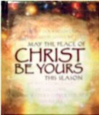 #ad May the Peace of Christ Be Yours This Season Hardcover GOOD $3.59