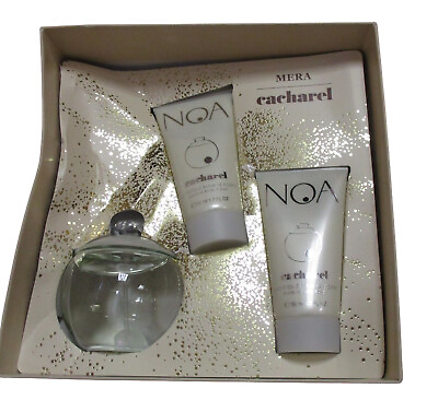 #ad Cacharel Noa Gift Set for Women 3.4 oz EDT 3 PC Distressed $30.00