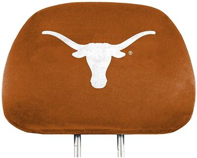 #ad University of Texas Longhorns Premium Pair of Auto Head Rest Covers Full... $19.79