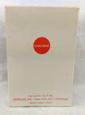 #ad #ad Vintage Guerlain SHALIMAR Eau De Cologne 304 Perfume 1.5 oz ORIGINAL SEALED BOX $188.00