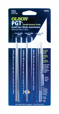 #ad Olson PGT 5 in. Carbon Steel Scroll Saw Blade 2 TPI 18 pk $16.99