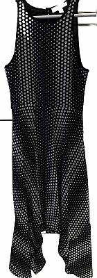 #ad Michael Kors Women’s Dress Black White Polka Dot Long Maxi Size 6 Petite Pretty $16.95